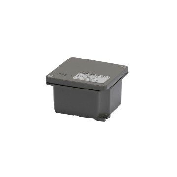 GEWISS GW76291, Junction Box in Diecast Aluminium, Painted Grey Ral 7037, 91x91x54