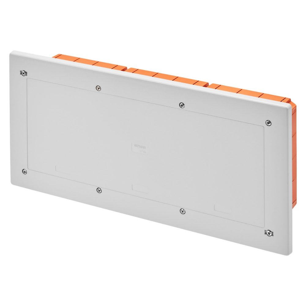 GEWISS GW48673, Modular Junction and Connection Box, Flushmounting, Watertight, Dimensions 398x169x70, Shockproof Lid, IP55, Grey Ral7035