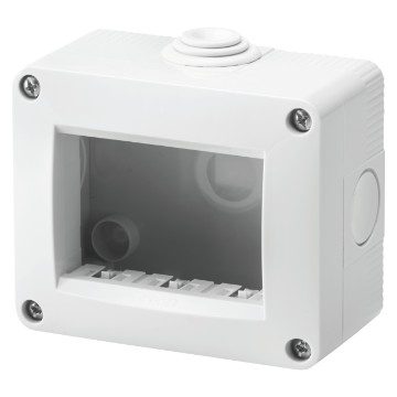 GEWISS GW16503, Self Supporting Empty Container, Protected IP40 3 Gang, Ral 7035 Grey, Chorusmart