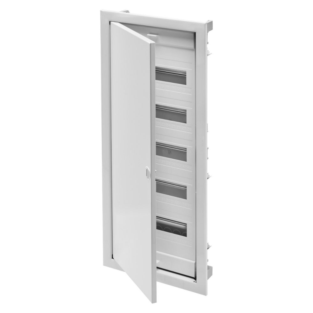 GEWISS GW40155N, Enclosure for Brickwork Walls 60 Modules, with Blank Door and Metal Frame, IP40