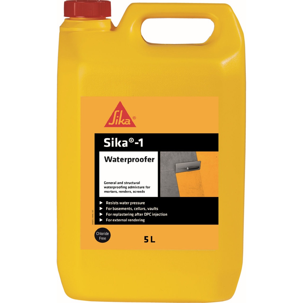 Sika-1, Waterproofing Admixture, 5 L