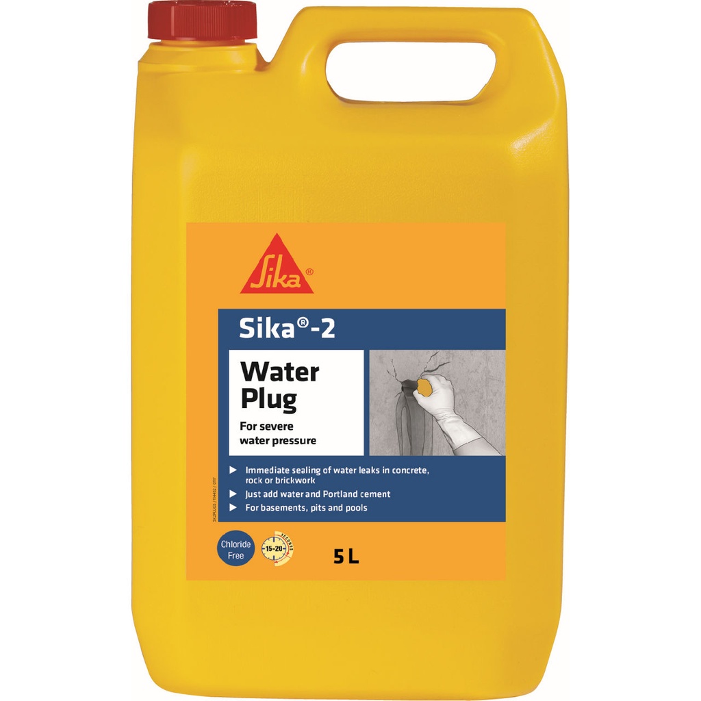 Sika-2, Quick Setting Waterproofing Admixture, 5 L