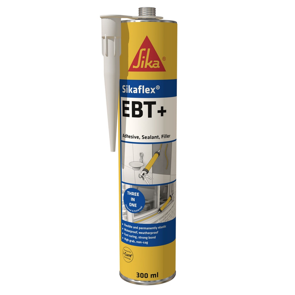 Sikaflex EBT+, High Grab Polyurethane Adhesive & Sealant, Interior & Exterior, White
