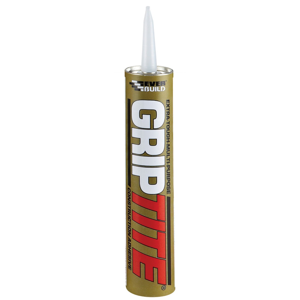 EVERBUILD GRIPTITE, Extra Tough High Grab Construction Adhesive, Interior, Buff