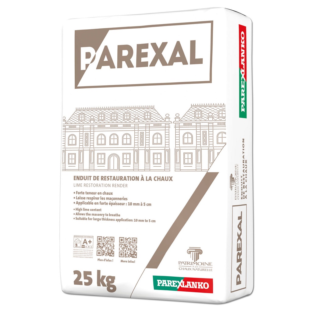 Parex PAREXAL, One Coat Coloured Hydraulic Lime Render, Interior & Exterior, 25 kg