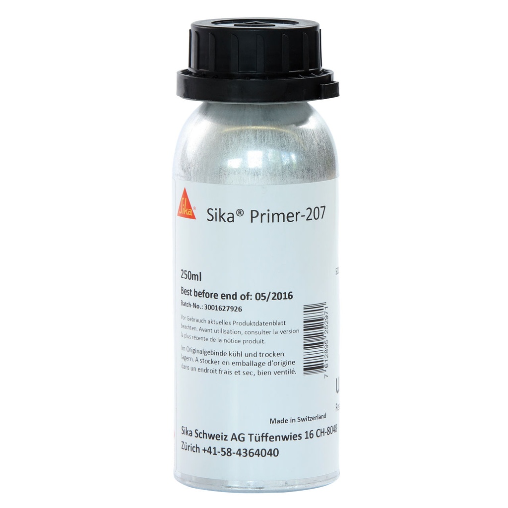 Sika Primer-207, Pigmented Primer for Multi-Surface Applications, Interior & Exterior, Black