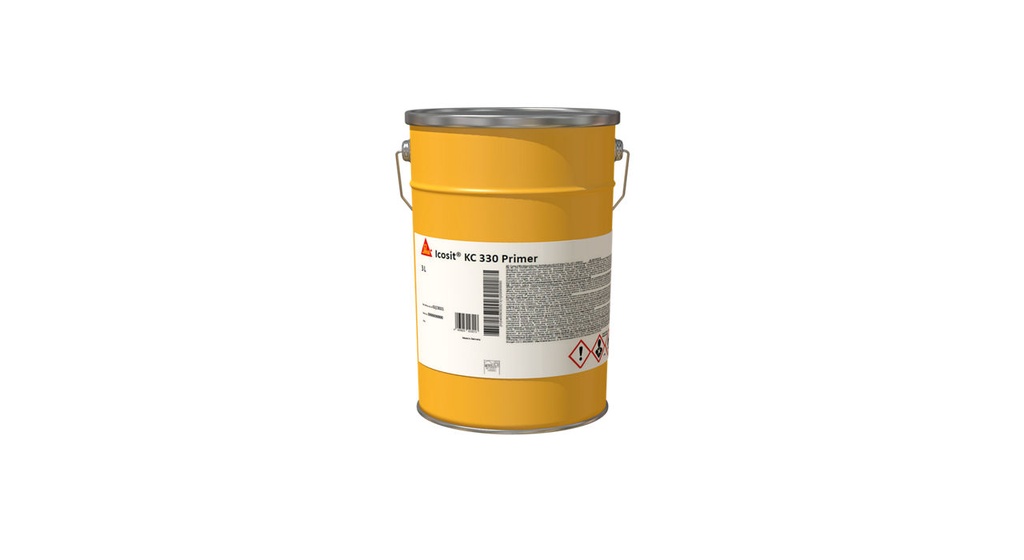 Sika Icosit KC 330 Primer, 1-Part Pu Primer for Icosit Kc 330/340 Systems, Exterior, 3 L
