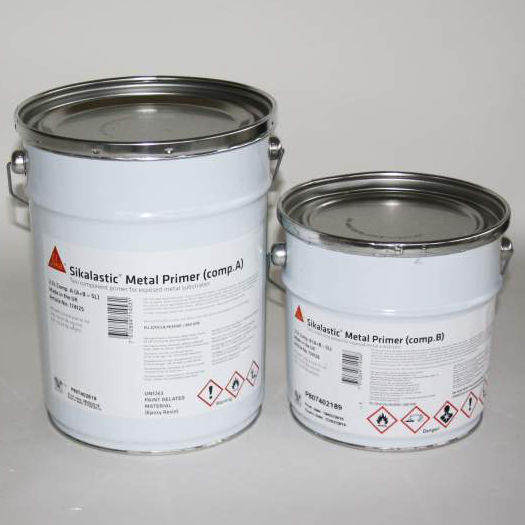 Sikalastic Metal Primer, 2-Part Primer for Metal Before Sika Roofing Systems, Exterior, 5 L