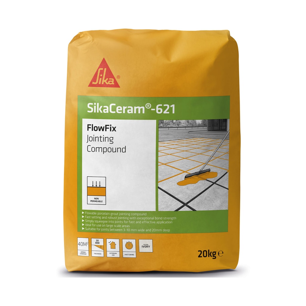 SikaCeram-621, Flowable Porcelain Jointing Compound, Interior & Exterior