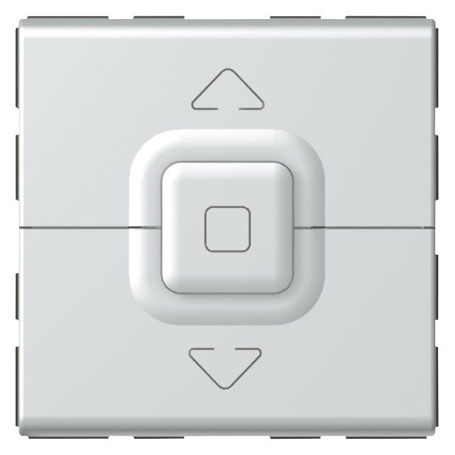 Legrand 079225, Buton Pentru Comanda Storuri Mosaic, Pentru Putere Max. 500 W, 2 Module, Aluminiu