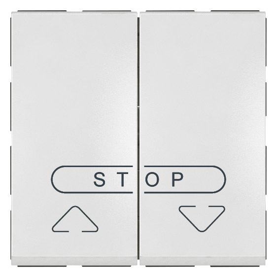 LEGRAND 572219, Double Button for White Square Electric Blinds