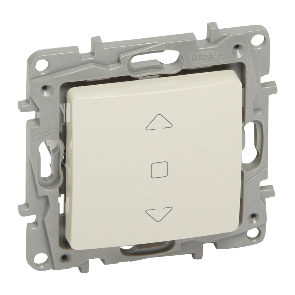 LEGRAND 764611, Switch, Control for Niloé Blinds, 3 Positions, Ivory