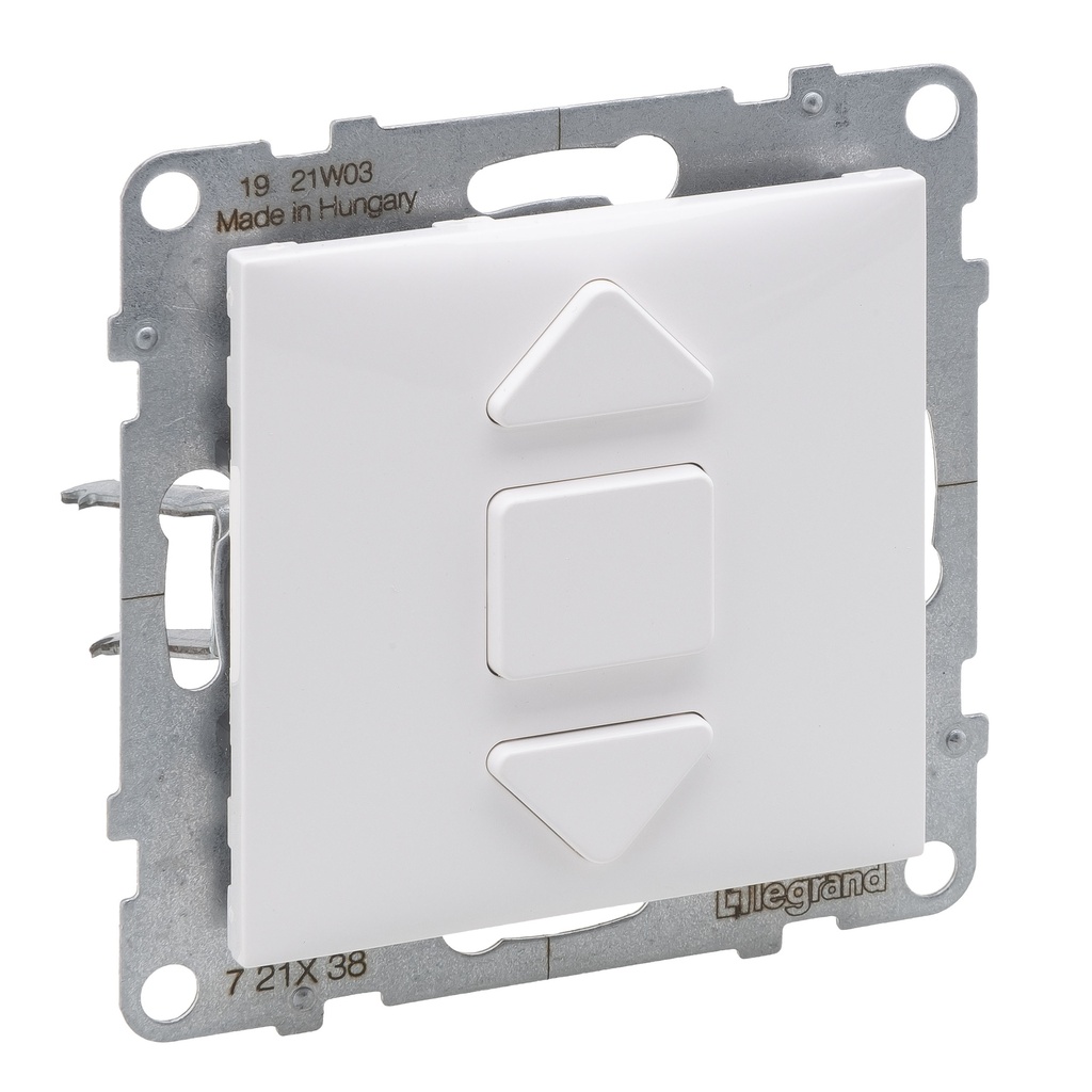 LEGRAND 721138, Blind Button, 6A, White