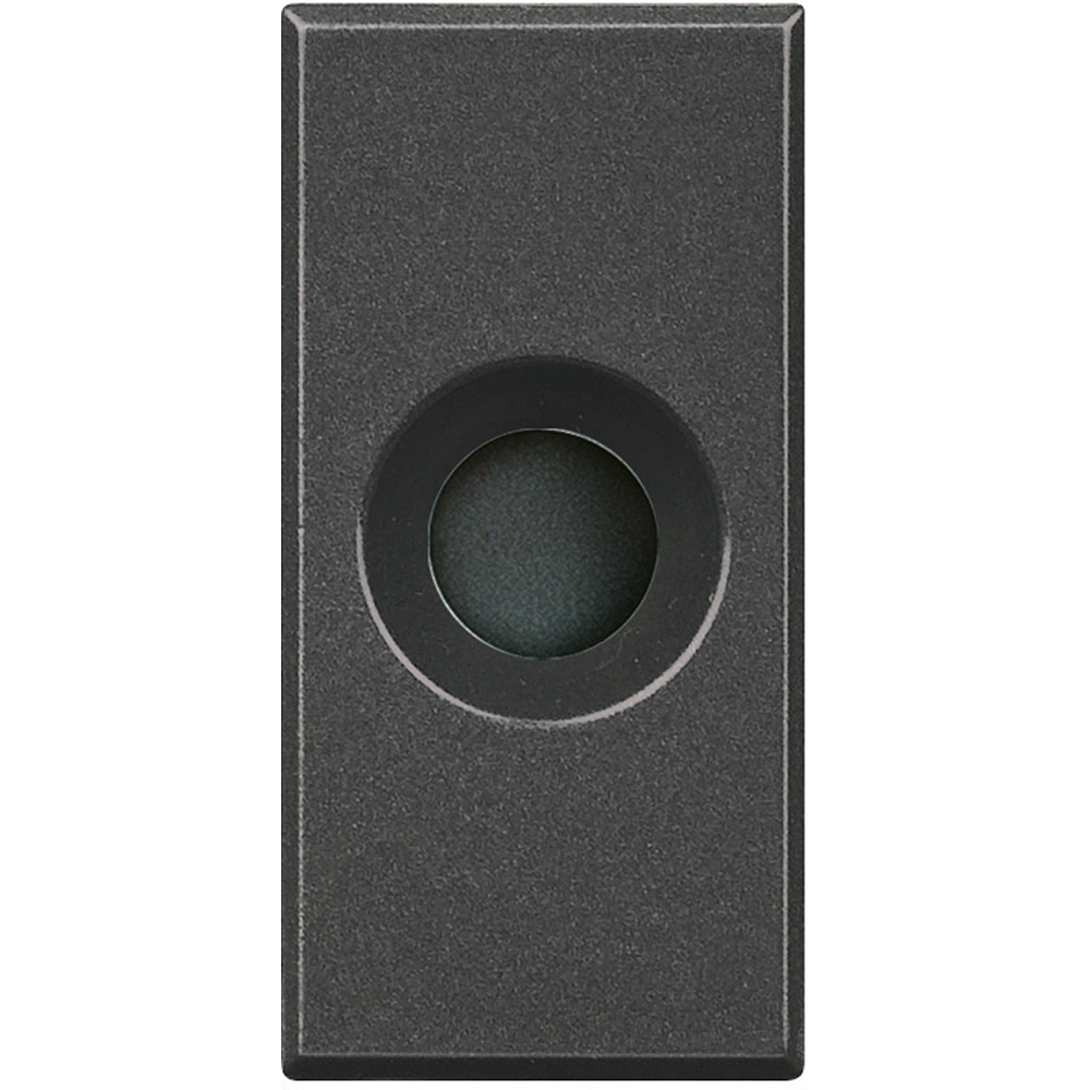 BTICINO HS4953, Cable Outlet Ø 9 MM, 1 Module, Axolute Anthracite
