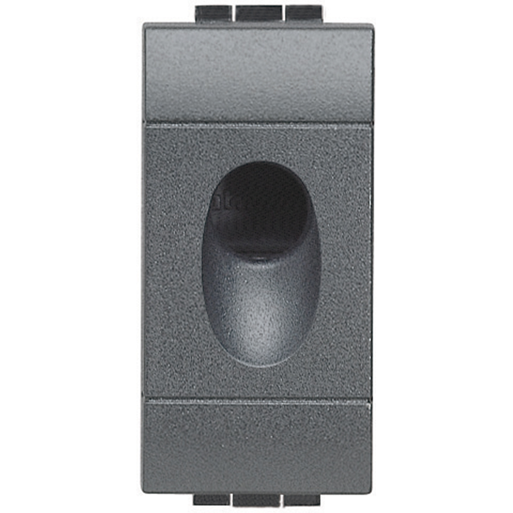 BTICINO L4953, Living Light Cable Outlet, Anthracite, 1 Module