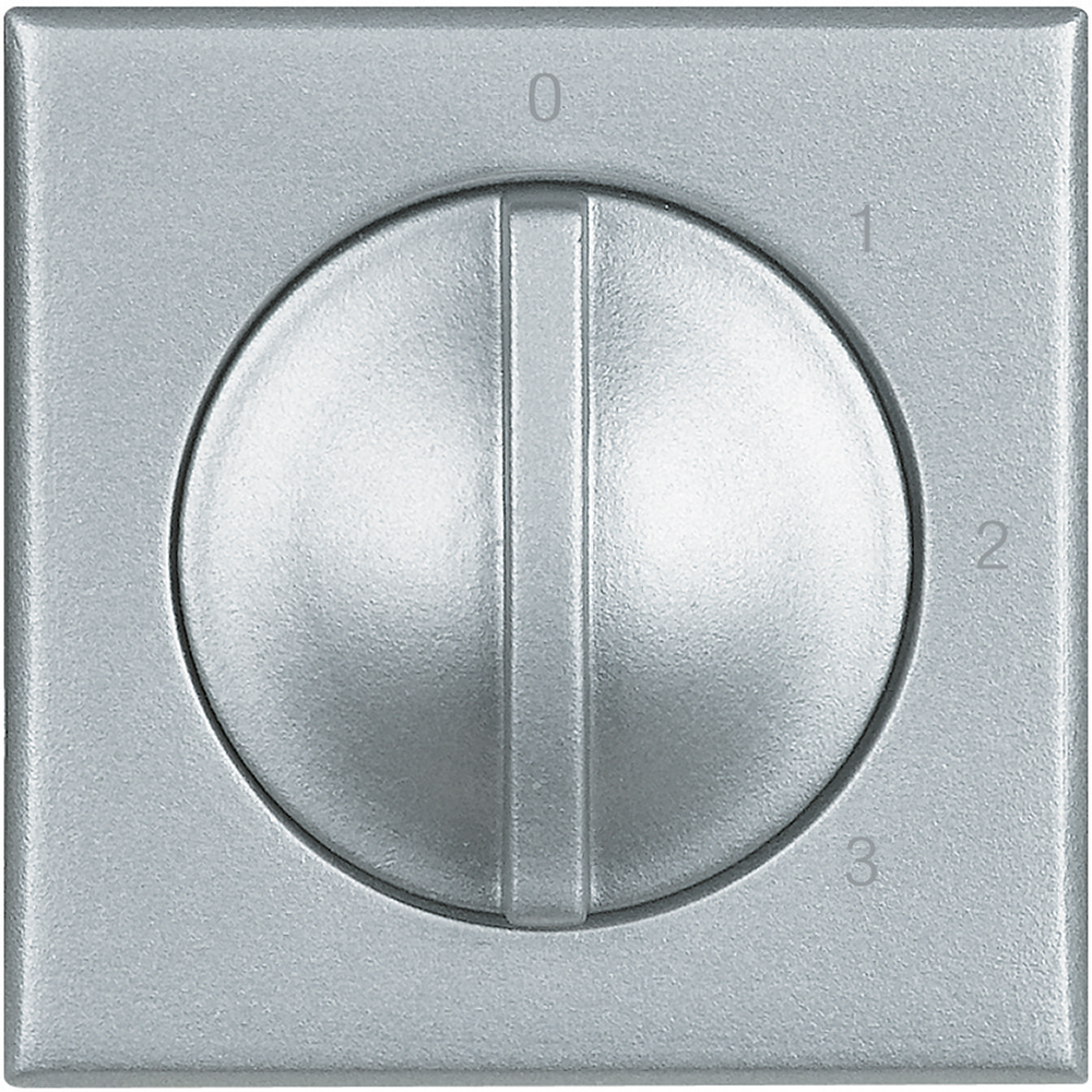 BTICINO HC4016, Switch with 4 Positions/fans, 2 Modules, Axolute Aluminium