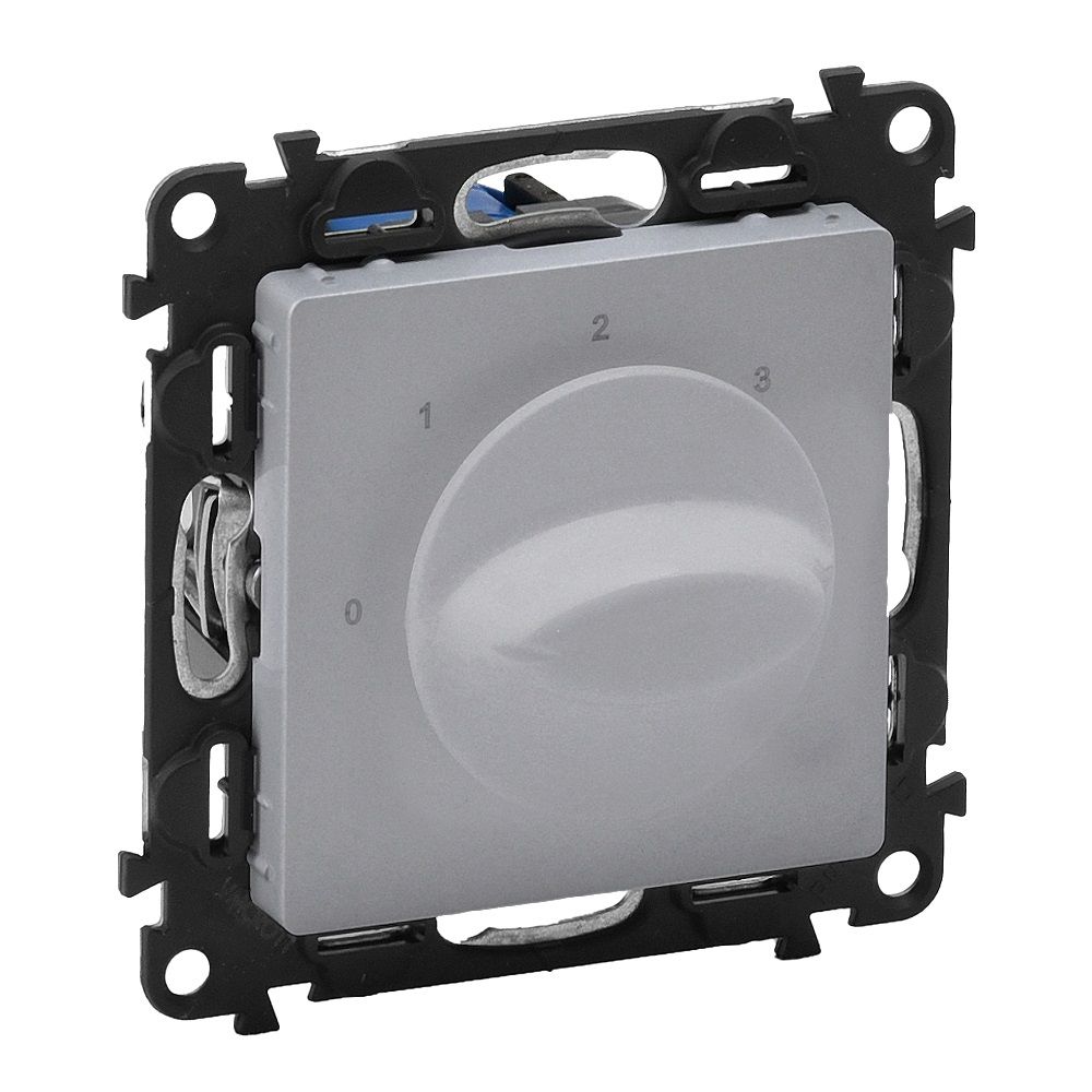 Legrand 752332, Întrerupător Control Ventilaţie, Aluminiu