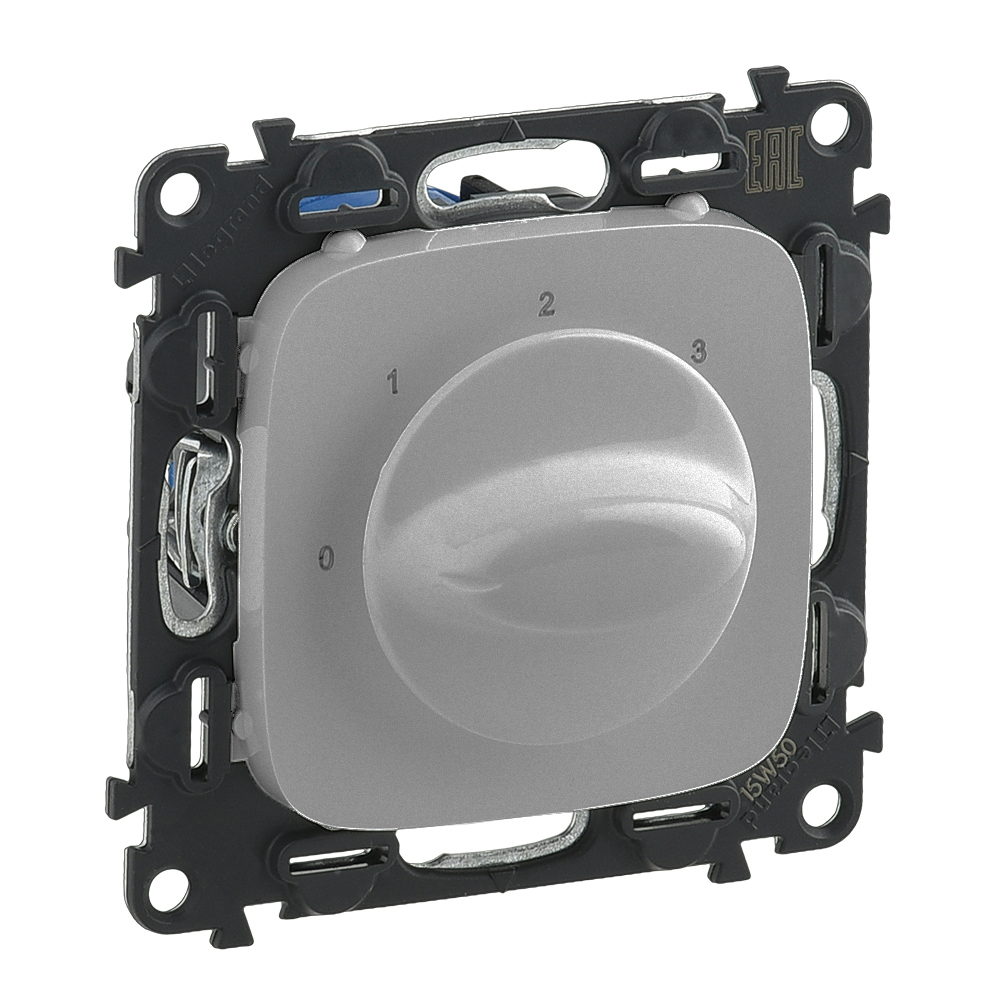 LEGRAND 755177, Ventilation Control Switch, Valena Allure, Aluminum