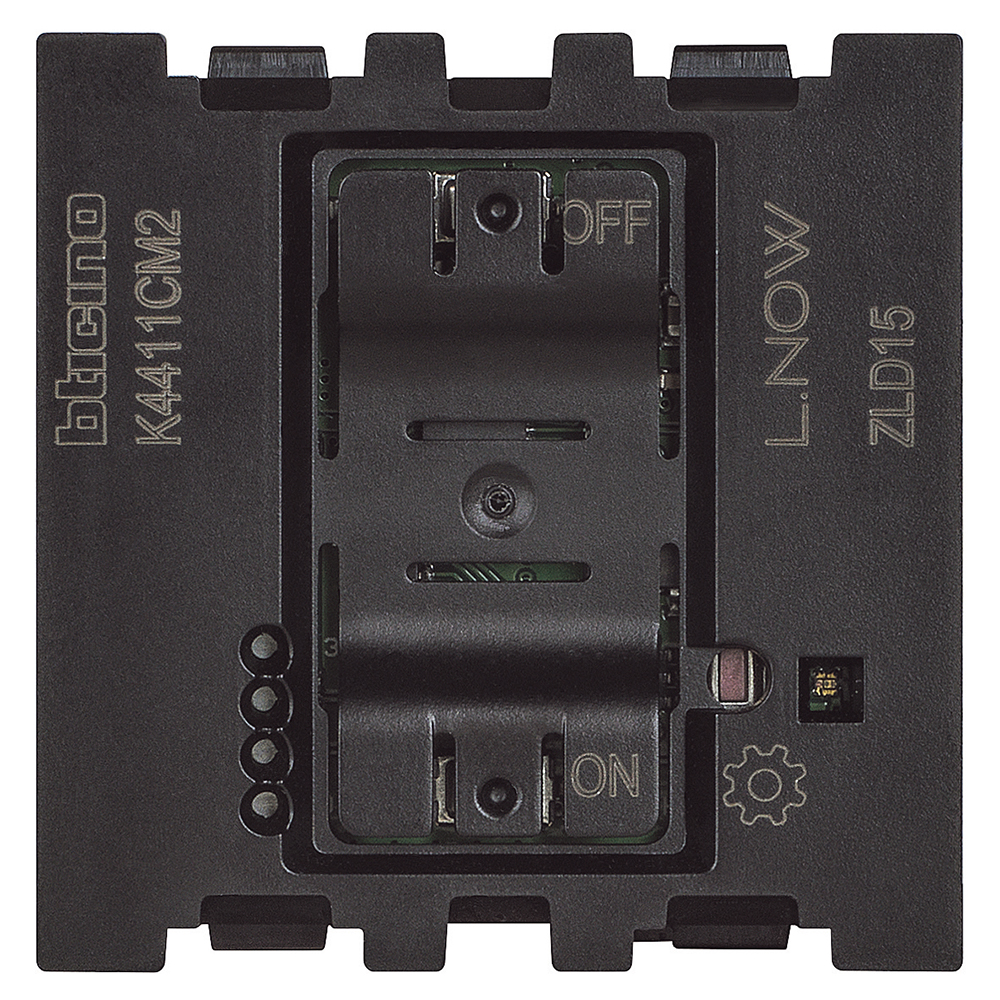 BTICINO K4411CM2, Connected Switch (with Dimmer Option) Living Now with Netatmo, 2 Modules, Supplied with Active Compensator