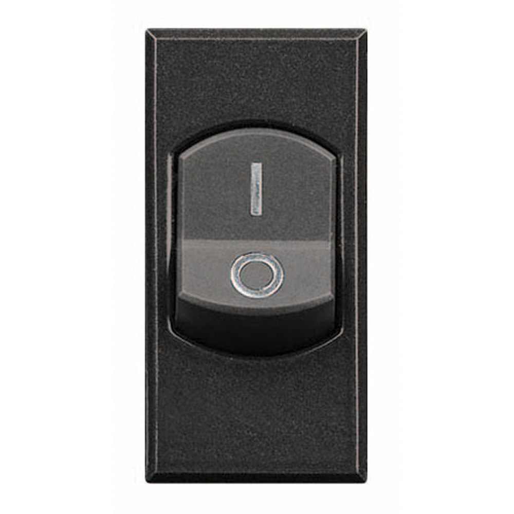 BTICINO HS4011, Bipolar Switches 32 A Axolute, Anthracite, 1 Module