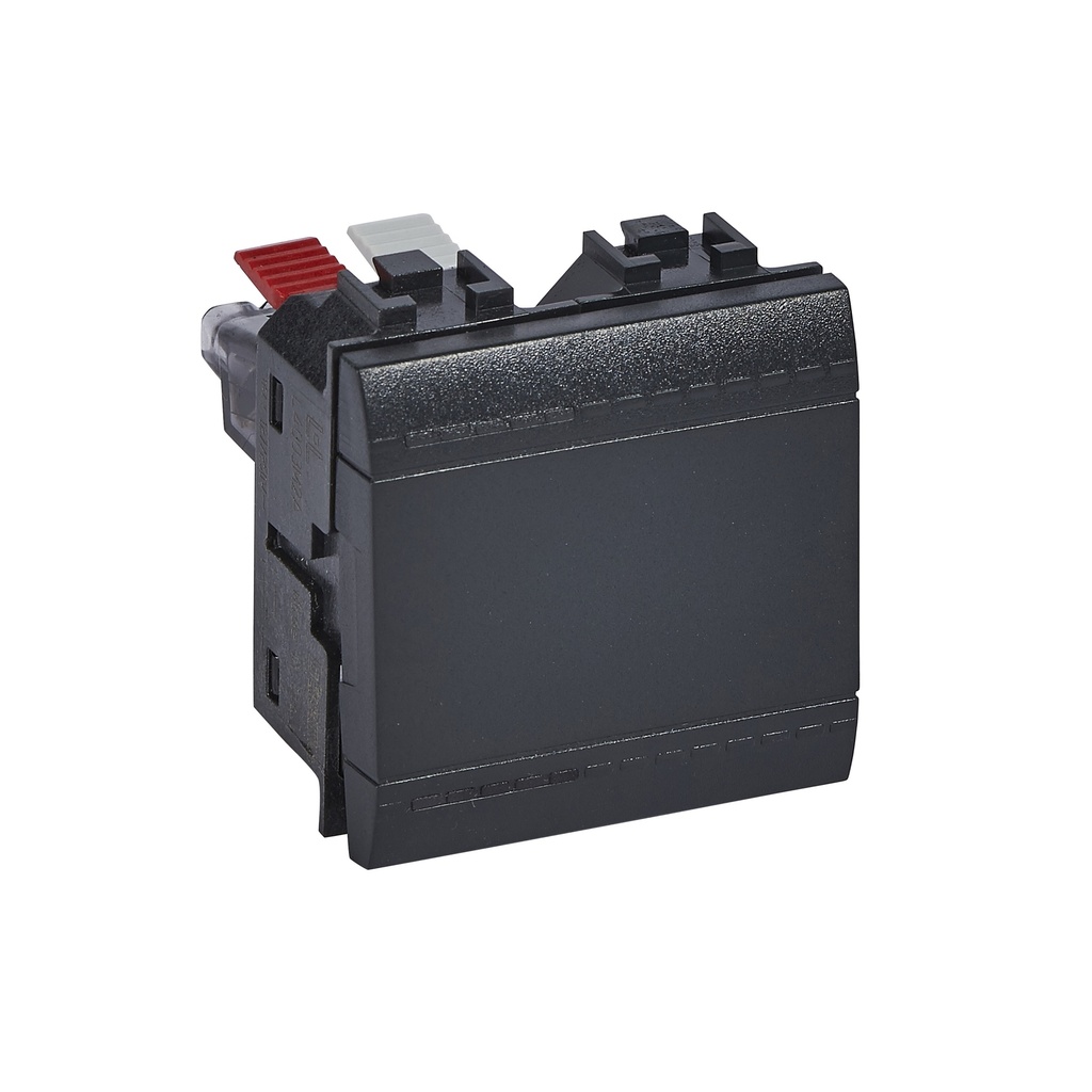 BTicino L4003M2A, Întrerupător Cap scară Basculant Living Light, 16 AX 250 V, Antracit, 2 Module