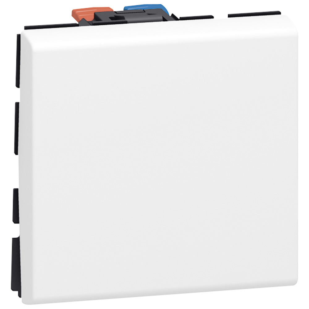 LEGRAND 077010, Mosaic Switch, 10 AX, 250 V, 2 Modules, White