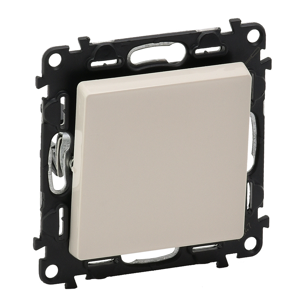 LEGRAND 752201, Valena Life Simple Switch, 10 AX, 250 V, with Plate, Ivory