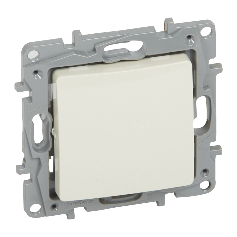 Legrand 764601, Intrerupator Cap scara Simplu Niloé, 10 AX, 250 V, Borne Automate, Ivoar