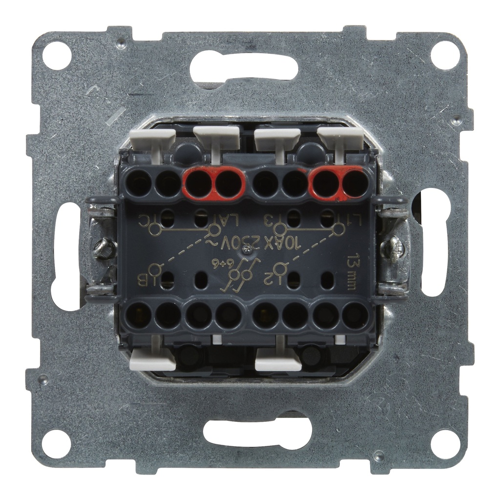 LEGRAND 721108, Double Head,scale Switch, 10AX, Term Aut. White