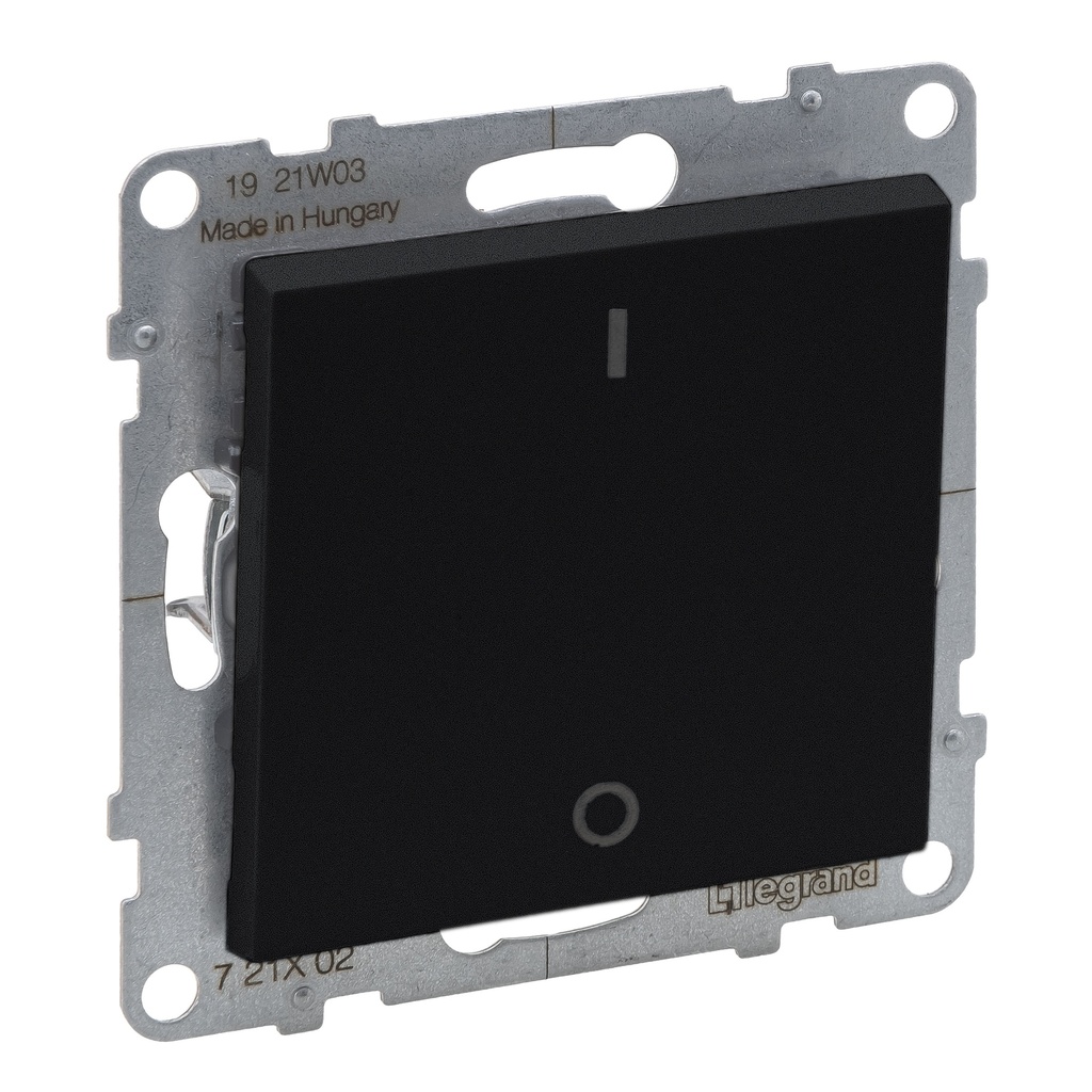 Legrand 721402, Intrerupator Bipolar, 16AX, Negru