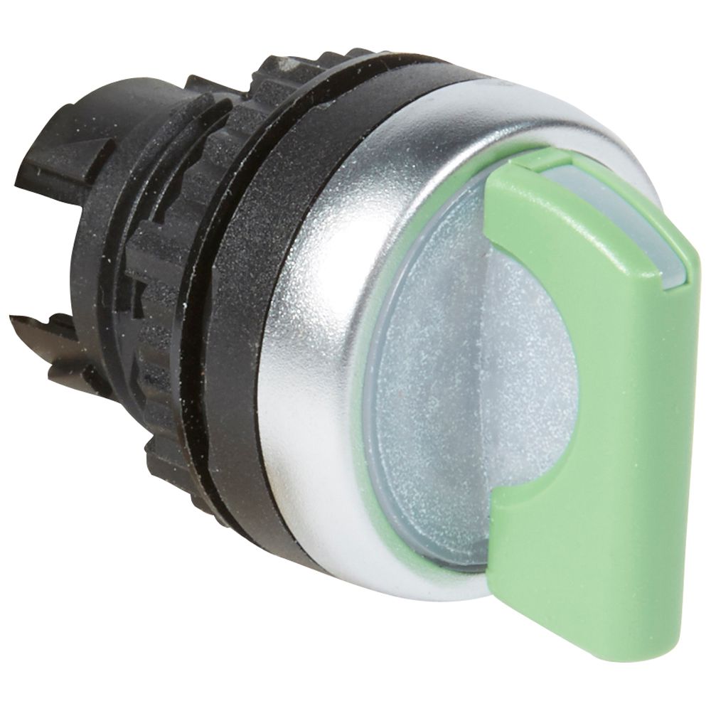 Legrand 024036, Cheie De Comanda Cu Maneta Standard Osmoz, 2 Pozitii Fixe (0 12H), 45°, Verde