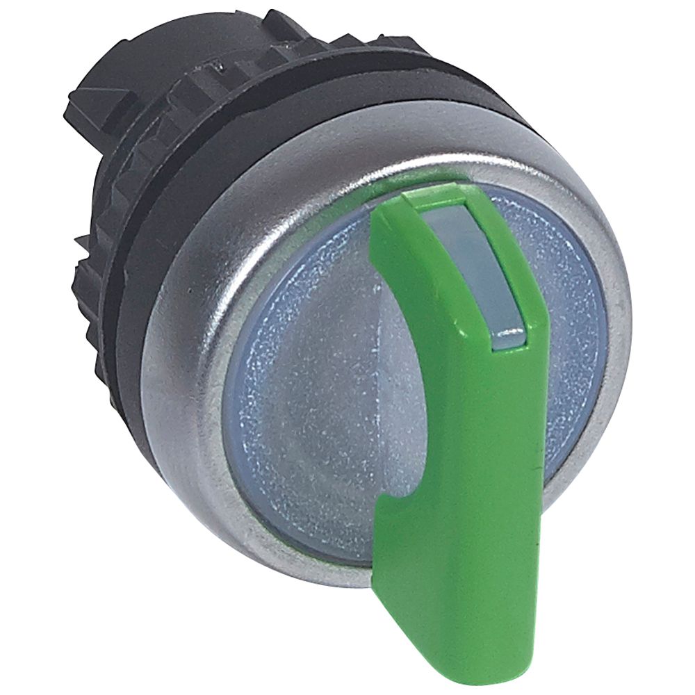 LEGRAND 024042, Control Key with Osmoz Standard Lever, 2 Fixed Positions, 90°, Green