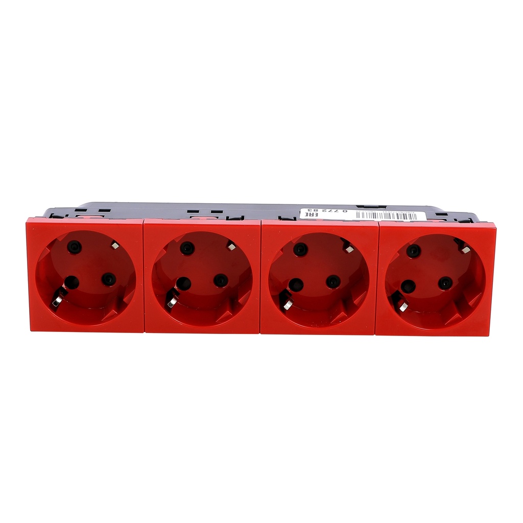 LEGRAND 077283, Multi Socket, support 3 x 2P+E Automatic Terminals, with Protection Against Wrong Maneuvers
