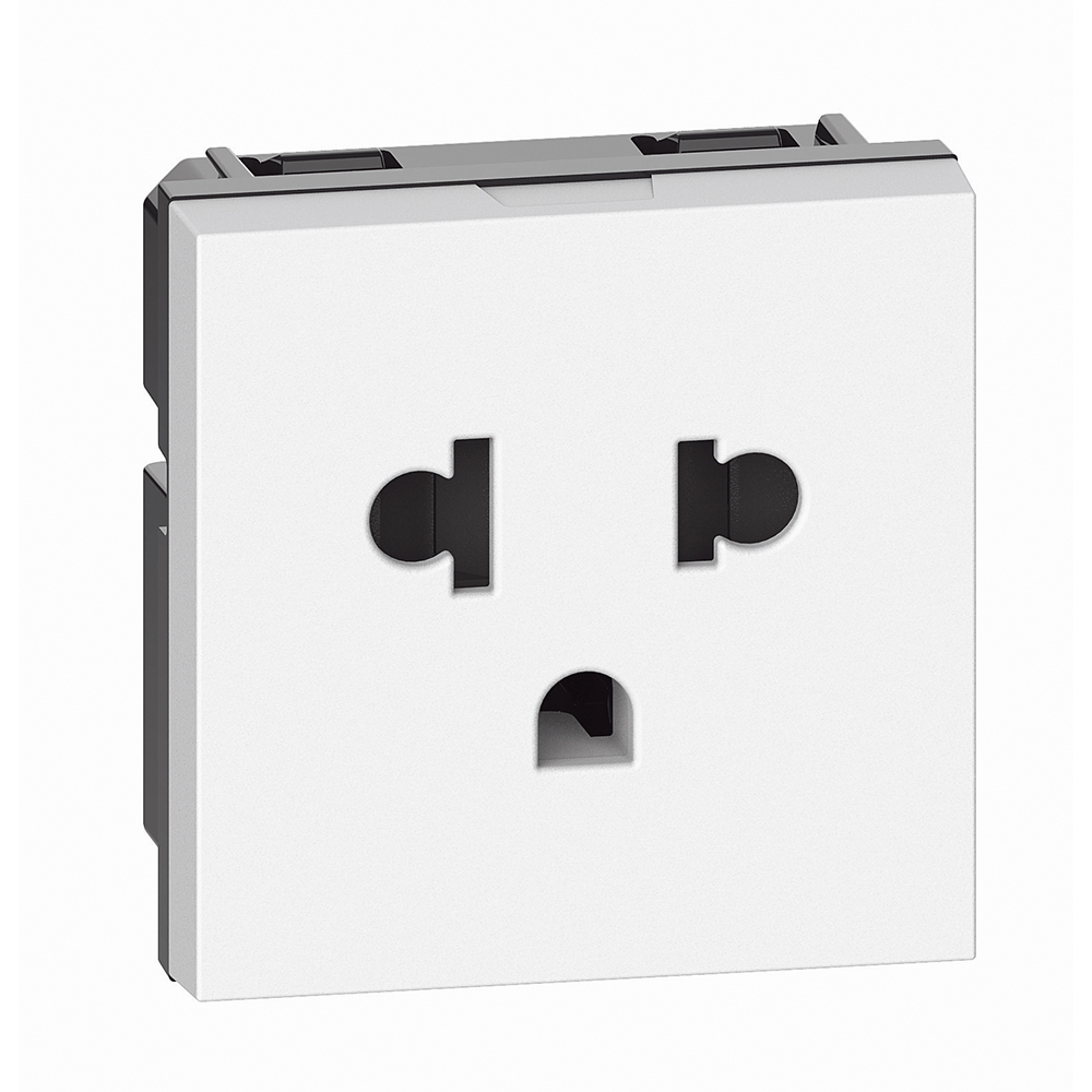 BTICINO KW4126, L.NOW, Socket 2P+E 16A European/American, White