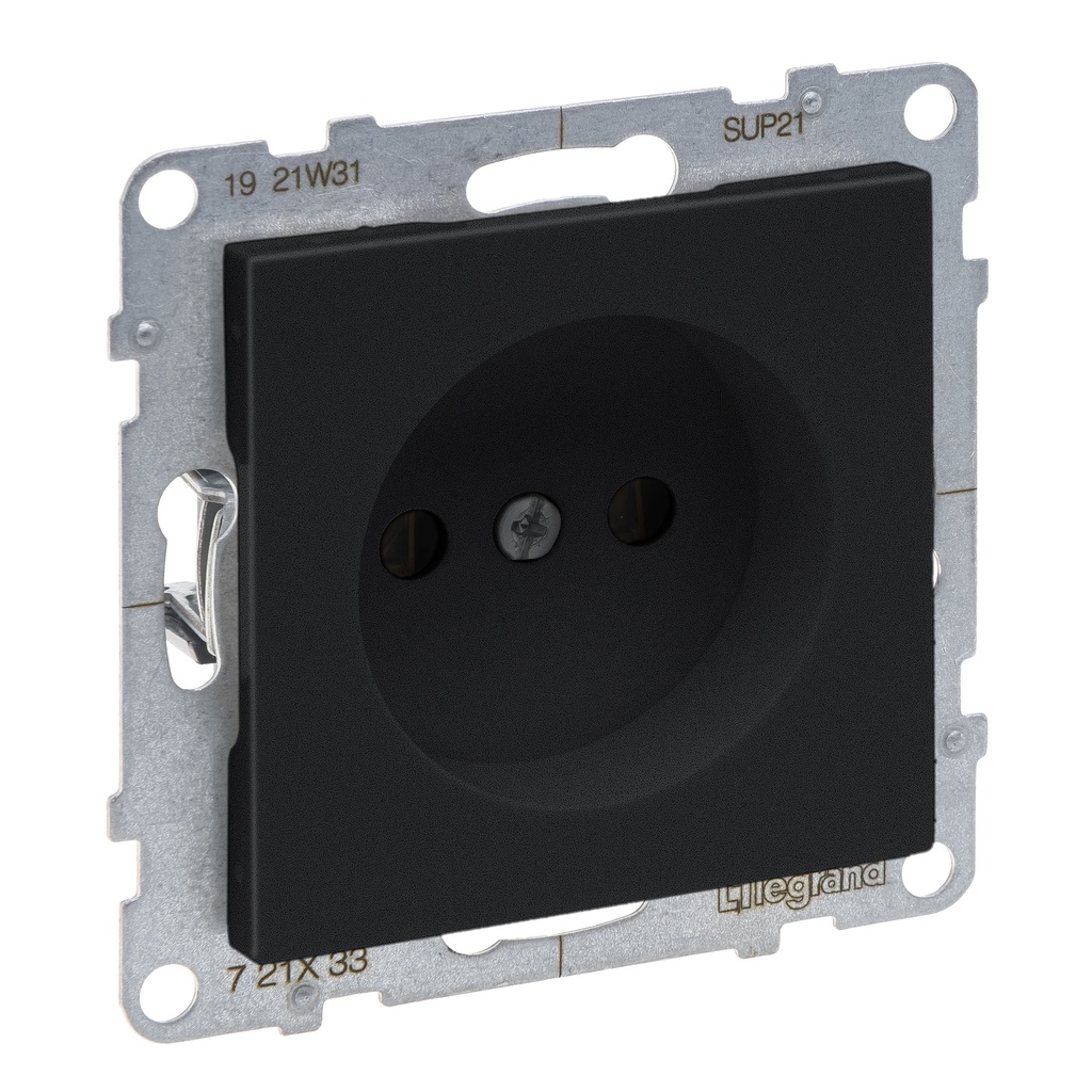 Legrand 721433, Priza 2P, Term Surub, Negru