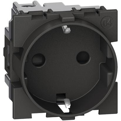 BTICINO KG4141TR, L.NOW Socket 2P+E Black