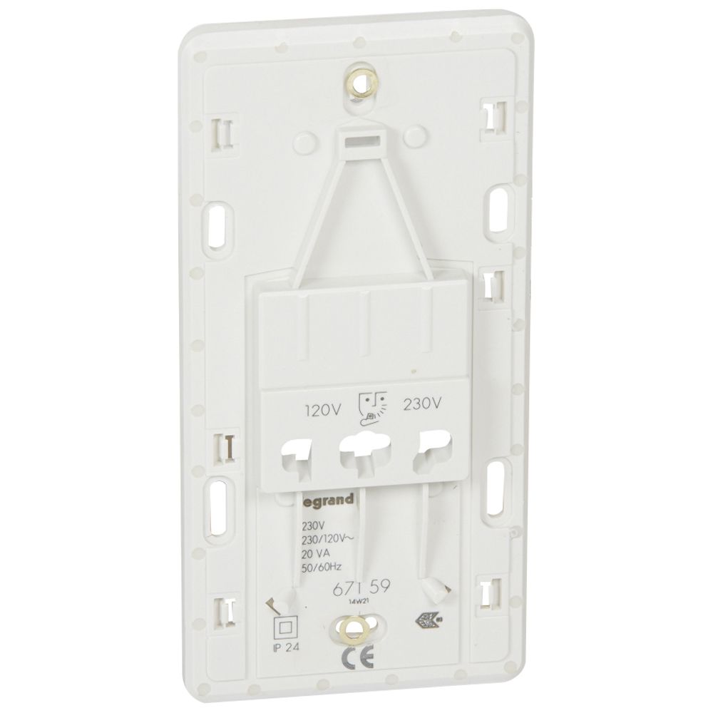 Legrand NT4177, Priză Aparat Ras Living Light 230 V, -115/230 V, -Tech , 3 Module