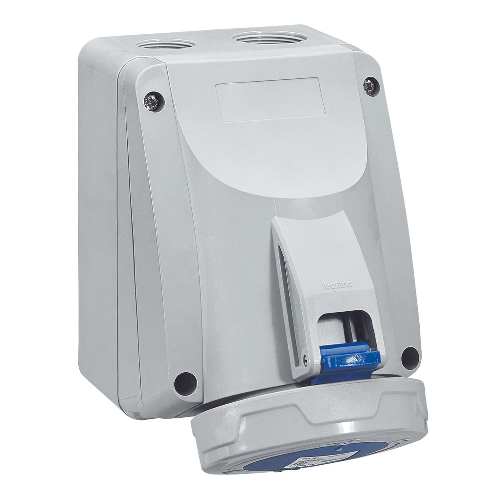LEGRAND 555454, Surface-mounted Socket P17, IP66/67, 200/250 V, 32 A, 2P+E