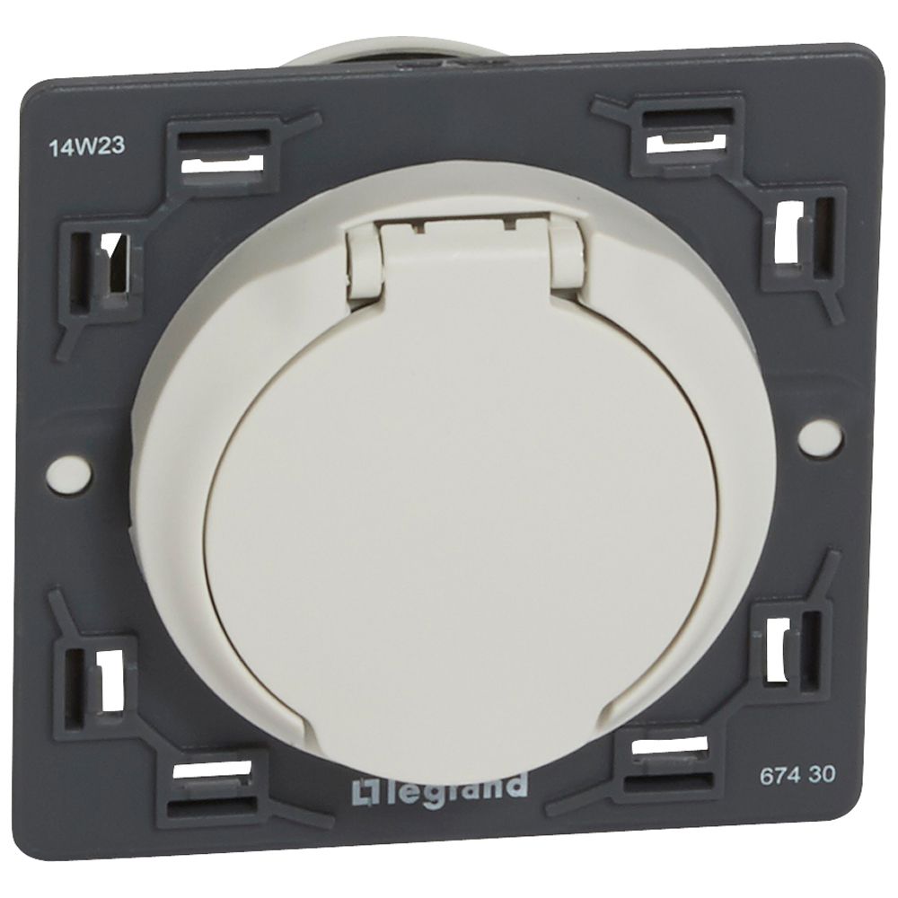 LEGRAND 067430, Céliane Central Vacuum Outlet, Contactless, White Plate
