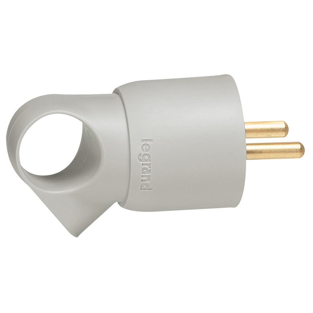Legrand 050424, Fișă 2P+T, 16 A, Plastic, Inele, Cenușiu