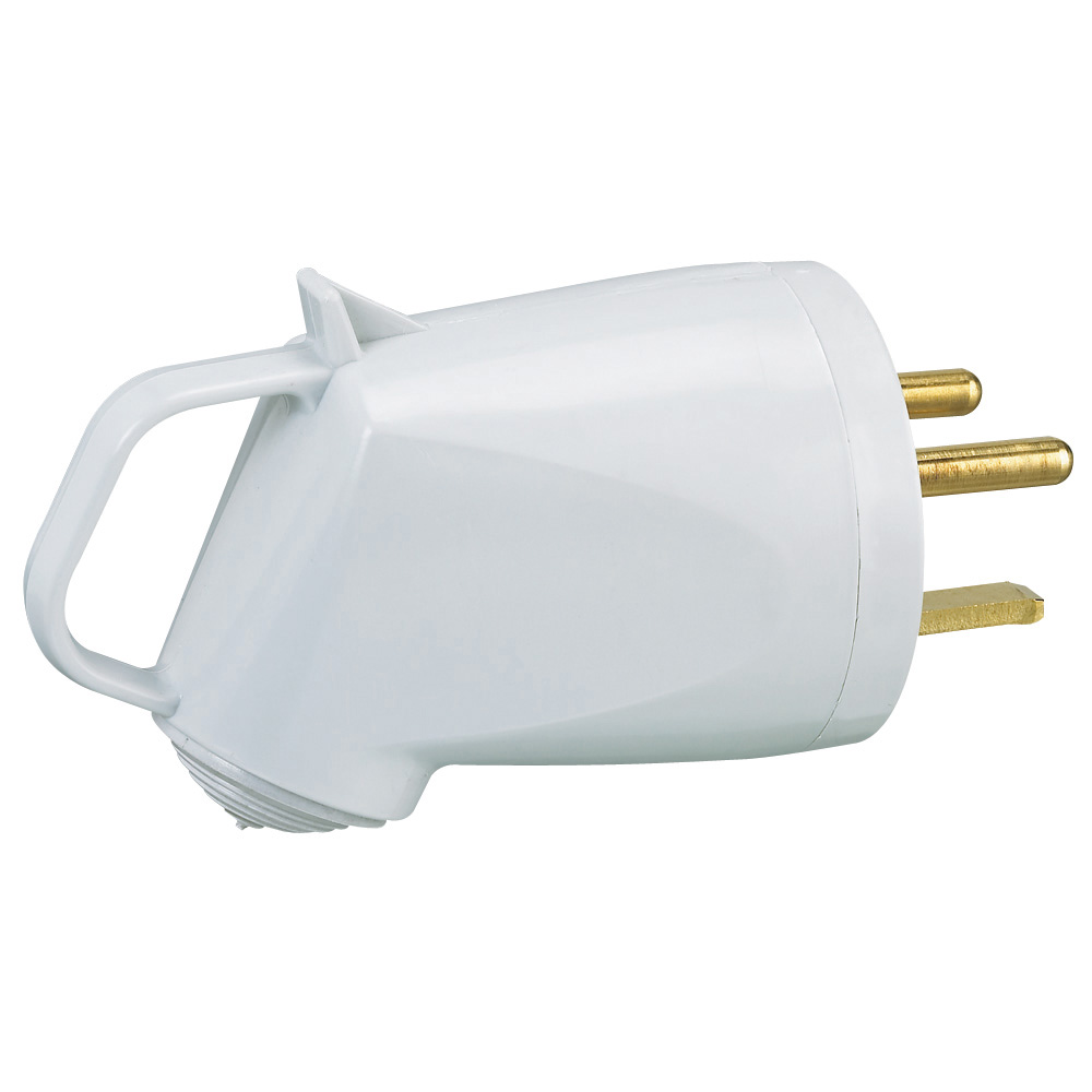 Legrand 055852, Fișă Plexo 32 A, 2P+T, IP44, IK08, Mâner Cu Ieșire Laterală, Cenușiu