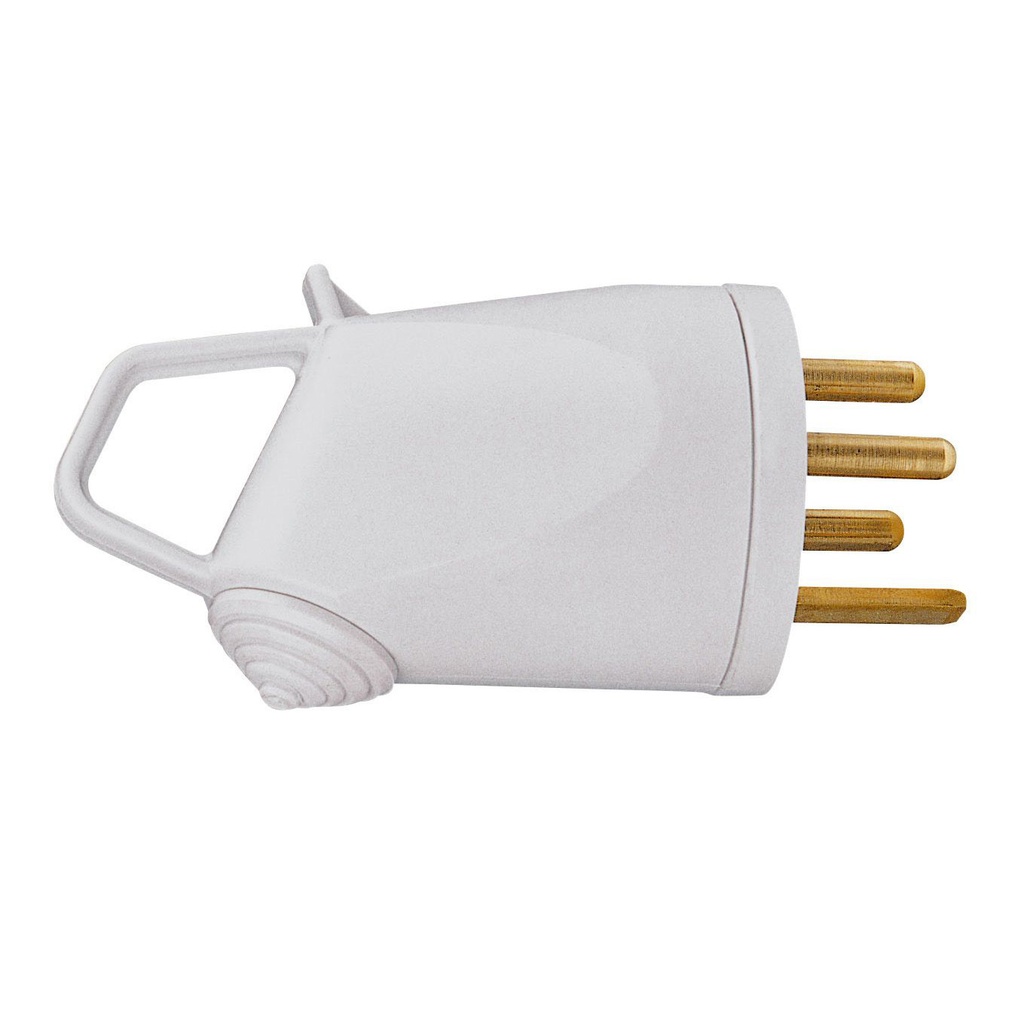 Legrand 090127, Fișă Plexo 20 A, 3P+T, IP44, IK08, Mâner Cu Ieșire Laterală, Cenușiu