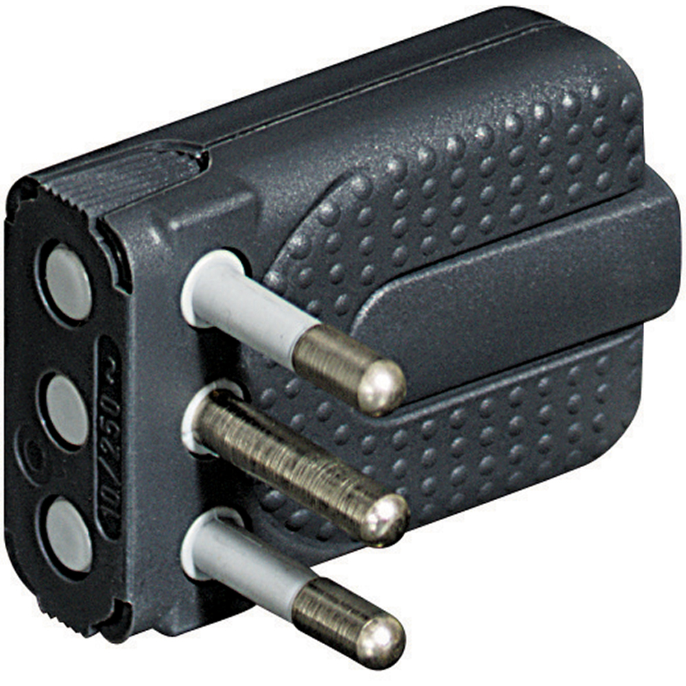 BTICINO S2465TGE, Kit Space, Saving Corner Socket 2P+T 10A Gray