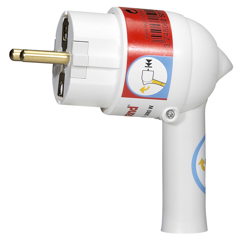 Legrand 050175, Fişă 2P+T, 16 A, Pentru Extragere Ușoara, Albă, Cu Etichetare Gencod