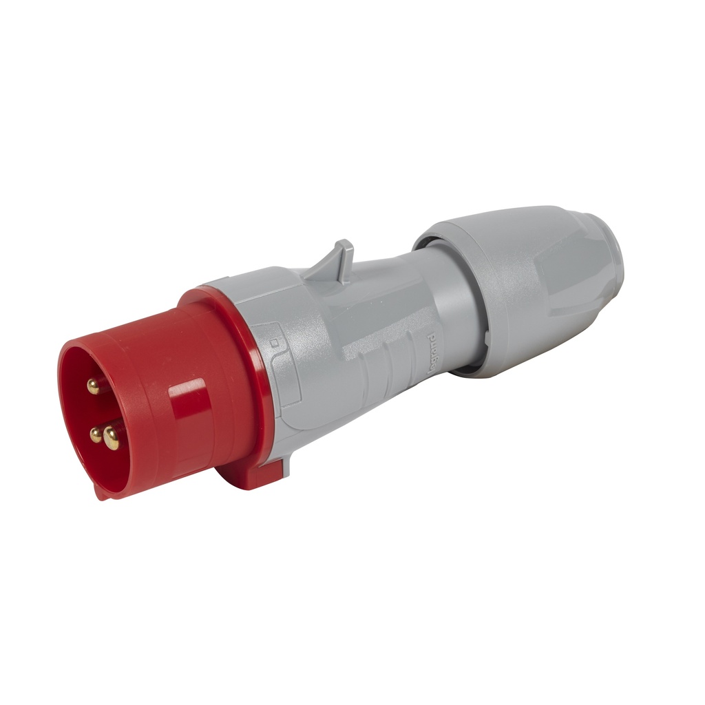 LEGRAND 555127, Straight Plug P17, IP44, 380/415 V, 16 A, 2P+E