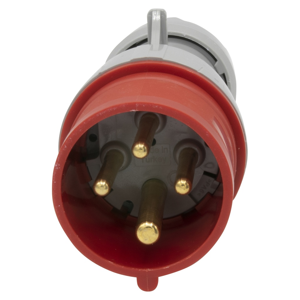 LEGRAND 555128, Straight Plug P17, IP44, 380/415 V, 16 A, 3P+E