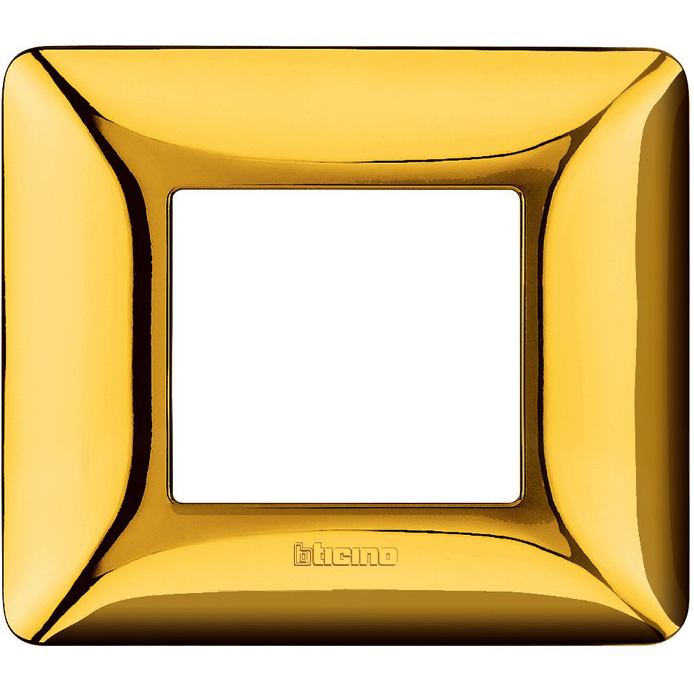 BTICINO AM4802GOR, Matix, Frame 2 Modules, Glossy Gold