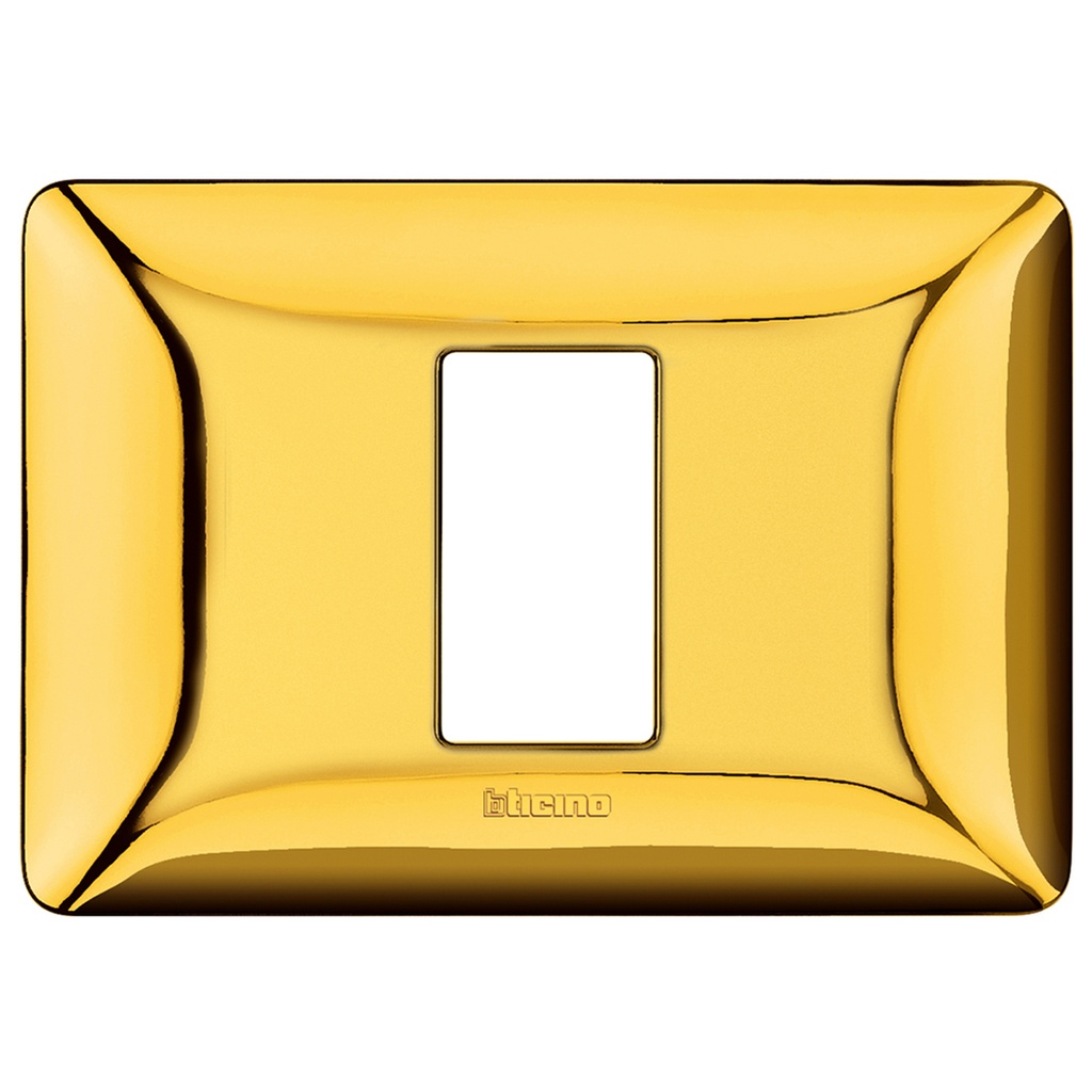 BTICINO AM4803M1GOR, Matix, Modular Frame 503, 1 Module Glossy Gold