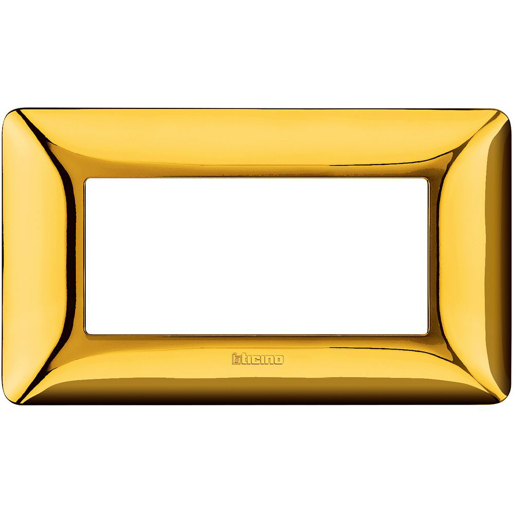 BTICINO AM4804GOR, Matix, Frame 4 Modules, Glossy Gold