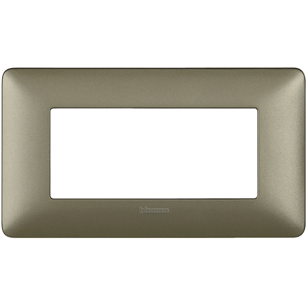 BTICINO AM4804MTA, Matix, 4 Modules, Titanium Frame